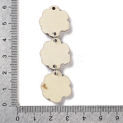 Halloween Theme Wood Big Pendants WOOD-Z004-09D-1