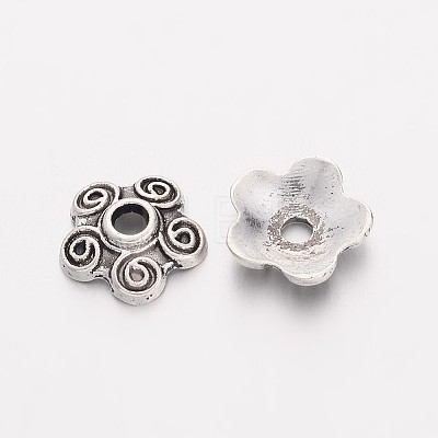 Tibetan Style Alloy Bead Caps LS-EA478Y-1