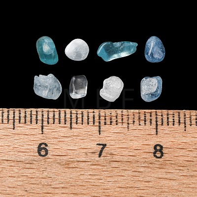 Natural Aquamarine Chip Beads X-G-M364-01A-1
