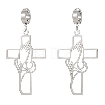 201 Stainless Steel Clip-on Earrings FS-WGD509B-06-1
