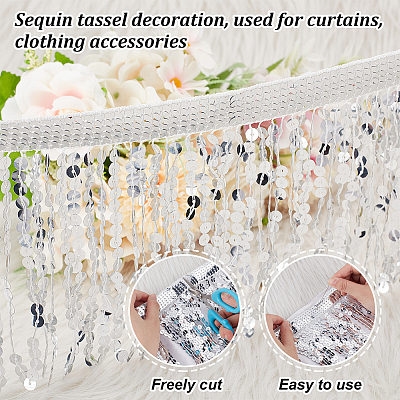 PET Tassel Trim DIY-WH0504-322B-1