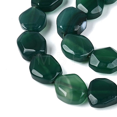 Dyed & Heated Natural Agate Beads Strands G-N359-15A-02-1