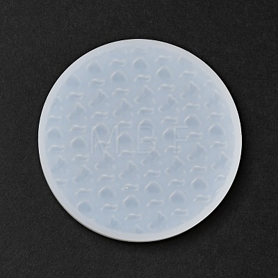 DIY Flat Round Display Base Silicone Molds DIY-P070-D02-1