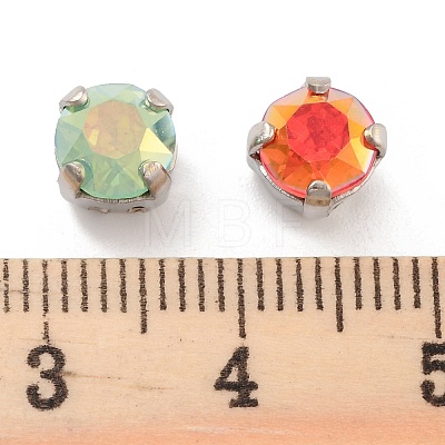 Flat Round Opal Sew On Rhinestones RGLA-G024-12A-P-1