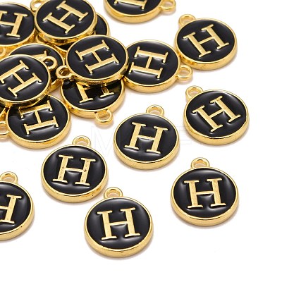 Golden Plated Alloy Charms X-ENAM-S118-02H-1