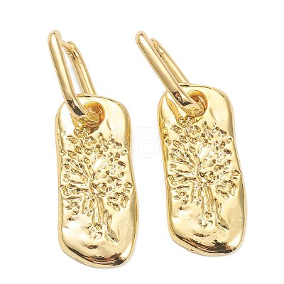 Brass Huggie Hoop Earrings EJEW-A058-25-1