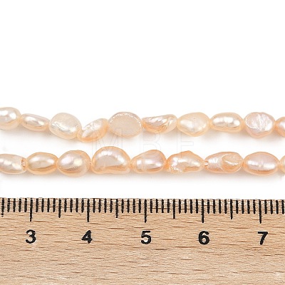 Natural Cultured Freshwater Pearl Beads Strands PEAR-P064-20G-03D-1