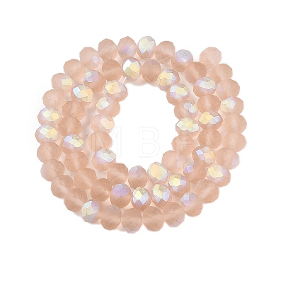 Transparent Glass Beads Strands EGLA-A044-T8mm-MB20-1