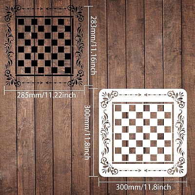 Large Plastic Reusable Drawing Painting Stencils Templates DIY-WH0172-562-1