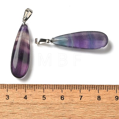 Natural Colorful Fluorit Pendants G-Q192-07P-05-1