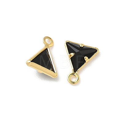 Brass Glass Charms KK-Z136-30G-03-1