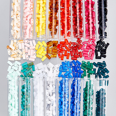  672~800pcs 16 Colors Opaque Acrylic Slide Charms OACR-NB0001-48-1