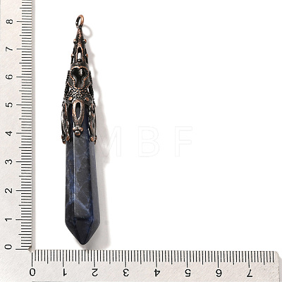 Natural Sodalite Pointed Big Pendants G-P560-02R-05-1