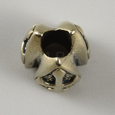 Brass European Beads KK-WH0079-228AS-1