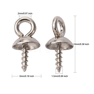 304 Stainless Steel Screw Eye Pin Peg Bails STAS-K146-002-5mm-1