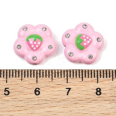 Baking Paint Alloy Rhinestone Beads RB-CBAABB5-01-1