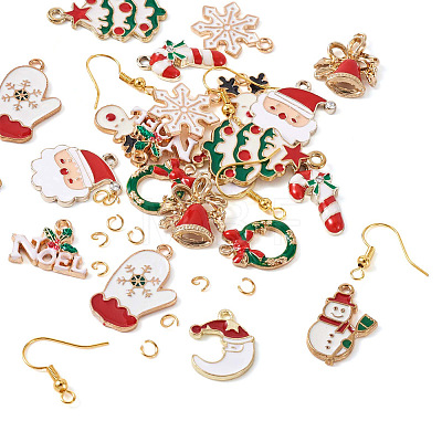 DIY Christmas Earring Making Kits DIY-TA0002-86-1