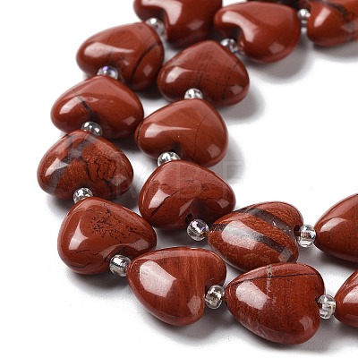 Natural Red Jasper Beads Strands G-E614-A14-01-1