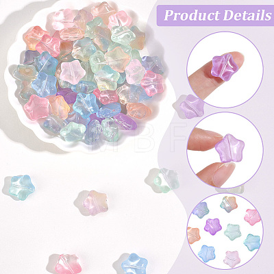 80Pcs Transparent Glass Beads GLAA-PA0001-78-1