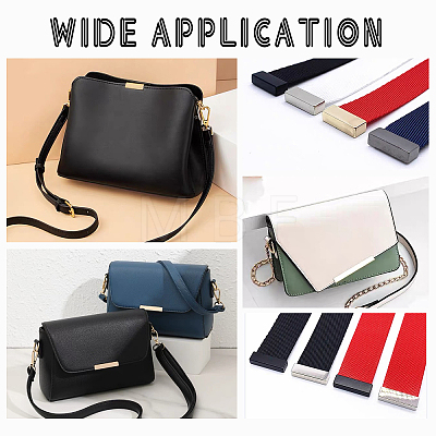 WADORN 16 Sets 2 Style Alloy Bag Decorative Edge Buckles FIND-WR0005-76-1