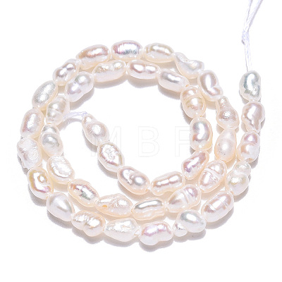 Natural Cultured Freshwater Pearl Beads Strands PEAR-N012-02M-1
