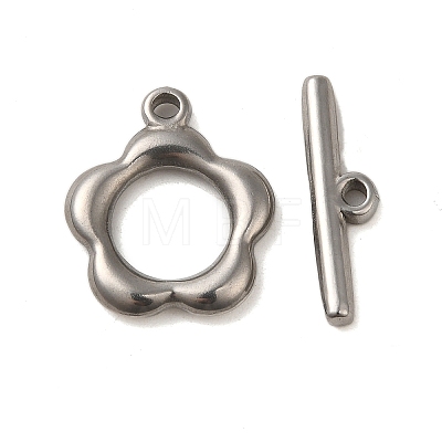 Non-Tarnish 304 Stainless Steel Toggle Clasps STAS-Q324-16P-1