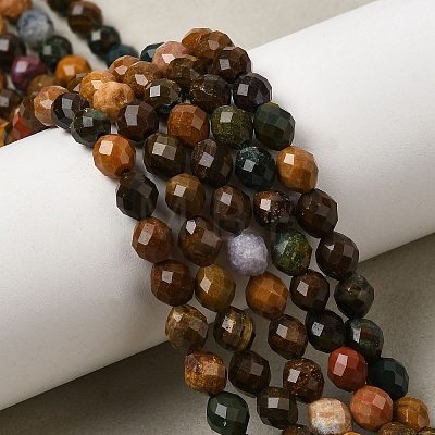 Natural Ocean Jasper Beads Strands G-K376-F17-01-1