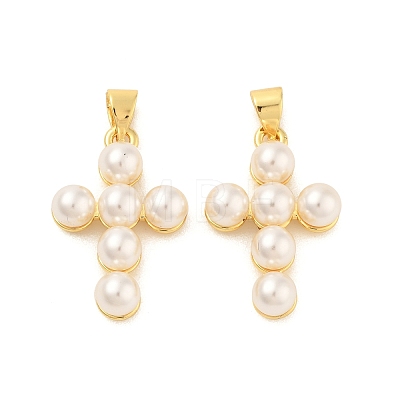Shell Pearl Pendants ZIRC-F116-02-G-01-1