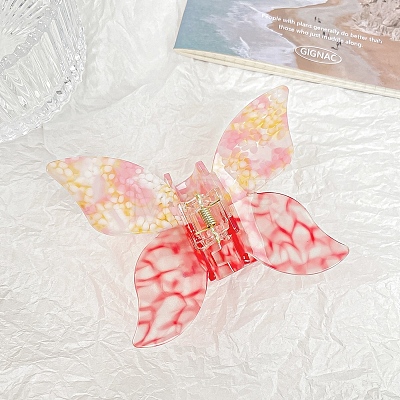 Butterfly Cellulose Acetate Large Claw Hair Clips PW-WG30705-01-1