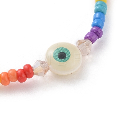 Baking Paint Glass Seed Beads Stretch Bracelets BJEW-JB04829-1