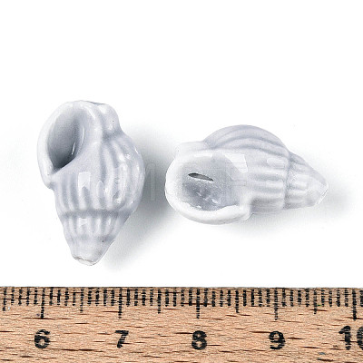 Handmade Printed Porcelain Beads PORC-T133-01G-01-1