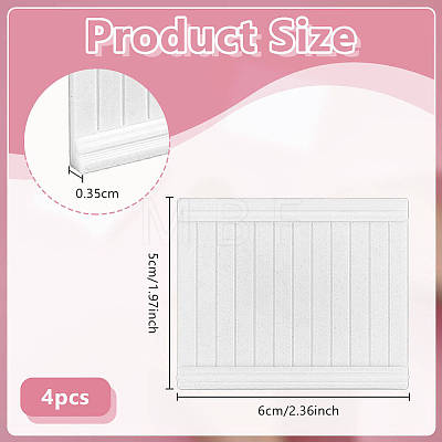 Rectangle Plastic Doll House Rail Mini Model DOLL-WH0007-21A-1