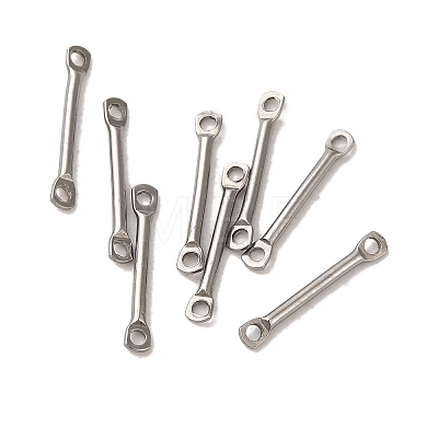 Non-Tarnish 304 Stainless Steel Connector Charms STAS-Q323-06B-P-1