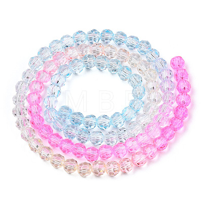 Transparent Glass Beads Strands GLAA-E036-07S-1