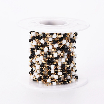 Handmade Acrylic Beaded Chains CHC-S012-001-A02-G-1