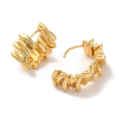 Brass Earrings for Women EJEW-E301-09G-1