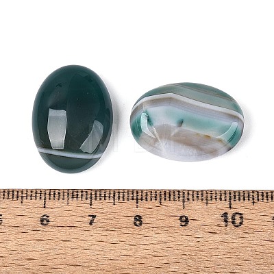 Natural Agate(Dyed & Heated) Cabochons G-N361-05A-03-1