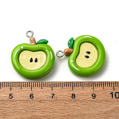 Opaque Resin Pendants RESI-I337-05P-A02-1