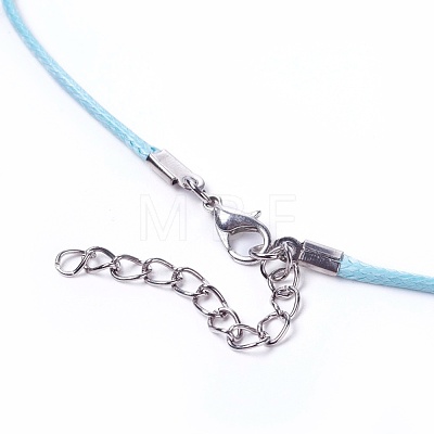Waxed Cord Necklace Making NCOR-T001-M-1
