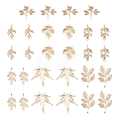 35Pcs 7 Styles Alloy Cabochons & Pendants FIND-TA0010-70-1