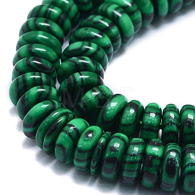 Synthetic Malachite Beads Strands G-K245-B01-02-1