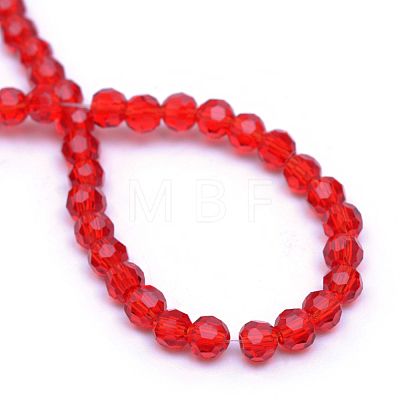 Transparent Glass Bead Strands GLAA-R166-10mm-01D-1