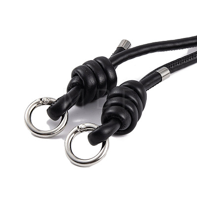 PU Leather & Alloy Phone Hand Strap Chains AJEW-H151-01H-1