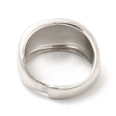 Rack Plating Brass Plain Band Adjustable Ring for Women RJEW-E064-18P-1