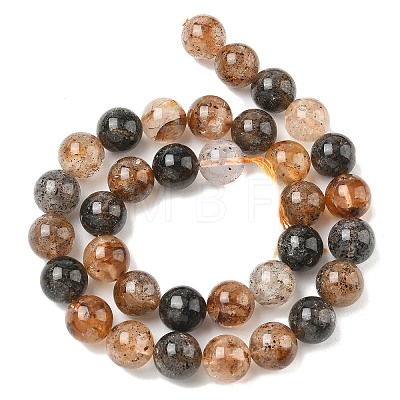 Natural Herkimer Diamond Beads Strands G-Z115-C01-12mm-1