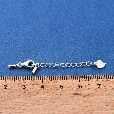 925 Sterling Silver Curb Chain Extender STER-G039-03A-S-1