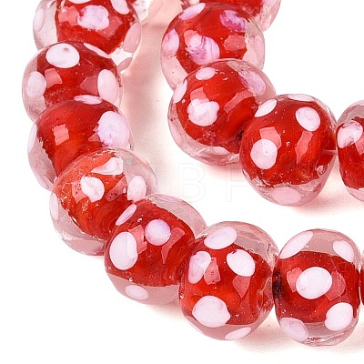 Handmade Lampwork Beads Strands LAMP-N037-05F-1