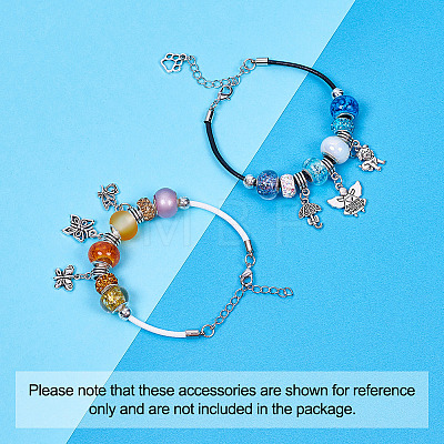 Handmade Lampwork European Large Hole Beads and Glass European Beads LPDL-TA0001-01S-1