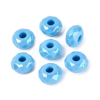 Opaque Acrylic European Beads OACR-E033-23P-1