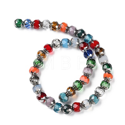 Electroplate Glass Beads Strands GLAA-K061-03-1